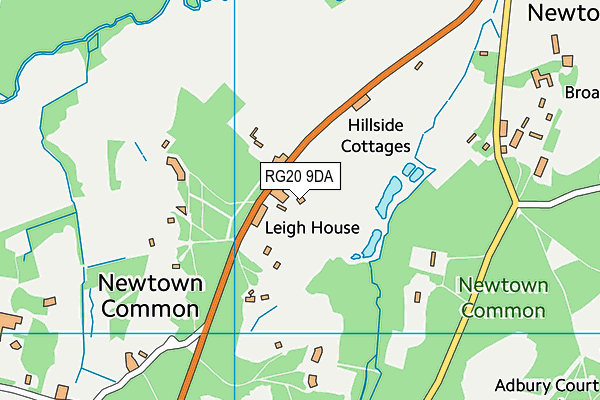 RG20 9DA map - OS VectorMap District (Ordnance Survey)