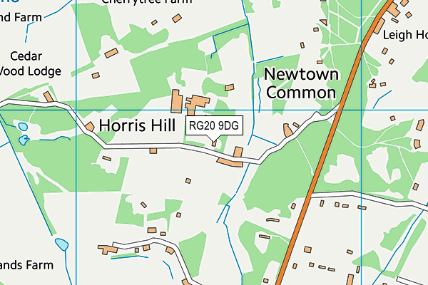 RG20 9DG map - OS VectorMap District (Ordnance Survey)