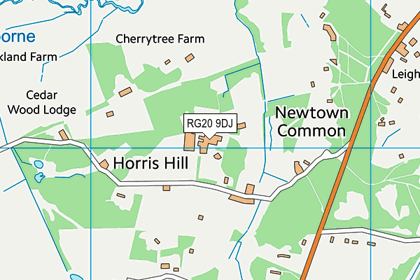 Horris Hill School map (RG20 9DJ) - OS VectorMap District (Ordnance Survey)