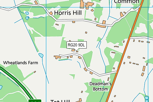 RG20 9DL map - OS VectorMap District (Ordnance Survey)