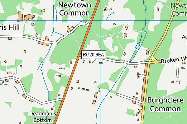 RG20 9EA map - OS VectorMap District (Ordnance Survey)