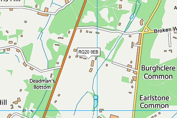 RG20 9EB map - OS VectorMap District (Ordnance Survey)