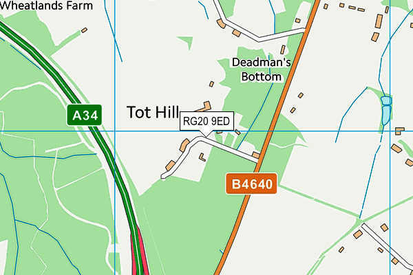 RG20 9ED map - OS VectorMap District (Ordnance Survey)