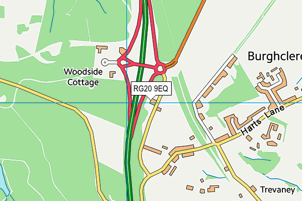 RG20 9EQ map - OS VectorMap District (Ordnance Survey)