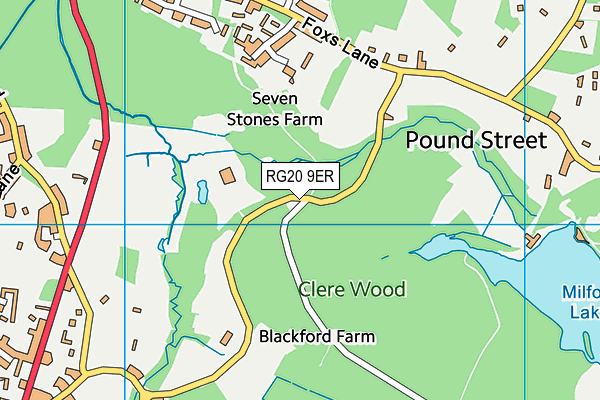 RG20 9ER map - OS VectorMap District (Ordnance Survey)