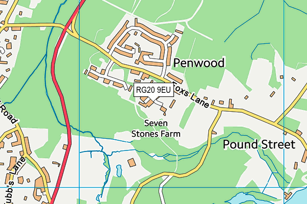 RG20 9EU map - OS VectorMap District (Ordnance Survey)