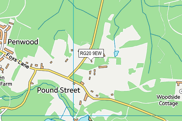 RG20 9EW map - OS VectorMap District (Ordnance Survey)