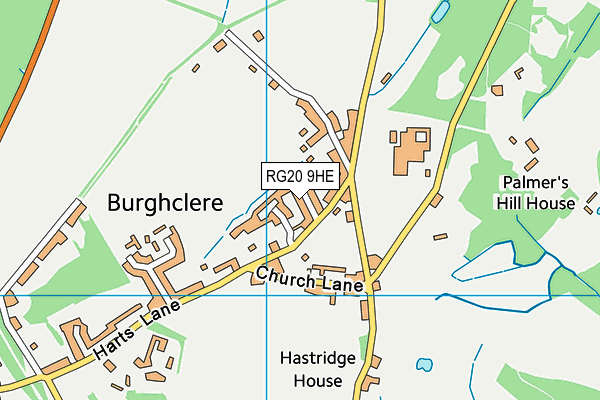 RG20 9HE map - OS VectorMap District (Ordnance Survey)