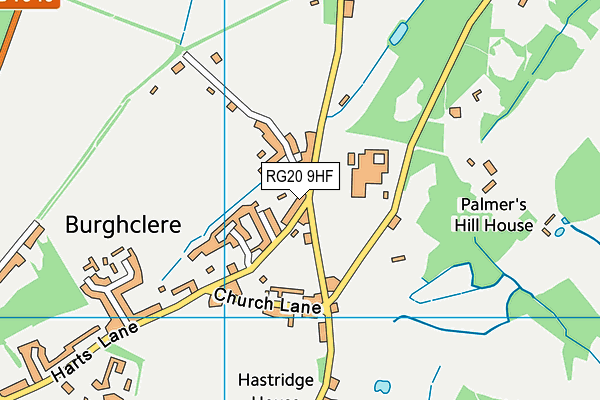 RG20 9HF map - OS VectorMap District (Ordnance Survey)