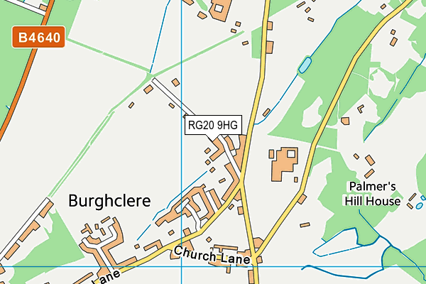RG20 9HG map - OS VectorMap District (Ordnance Survey)