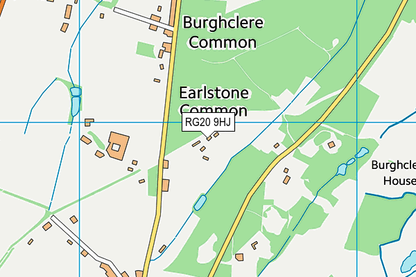 RG20 9HJ map - OS VectorMap District (Ordnance Survey)