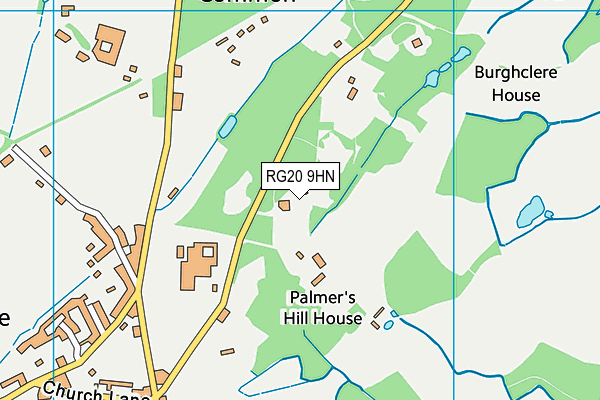 RG20 9HN map - OS VectorMap District (Ordnance Survey)