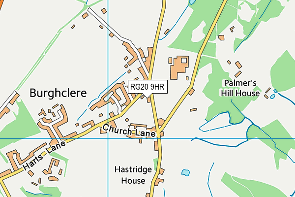 RG20 9HR map - OS VectorMap District (Ordnance Survey)