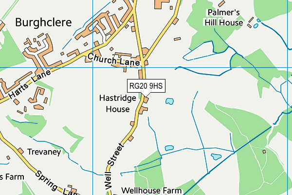 RG20 9HS map - OS VectorMap District (Ordnance Survey)