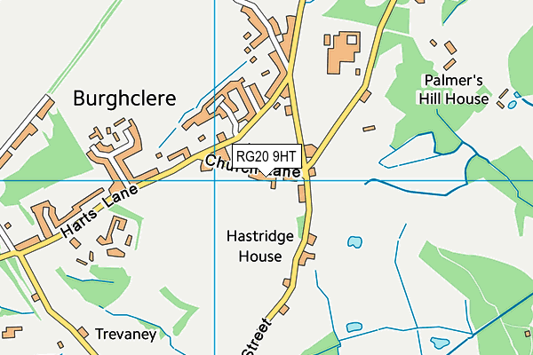Burghclere Primary School map (RG20 9HT) - OS VectorMap District (Ordnance Survey)