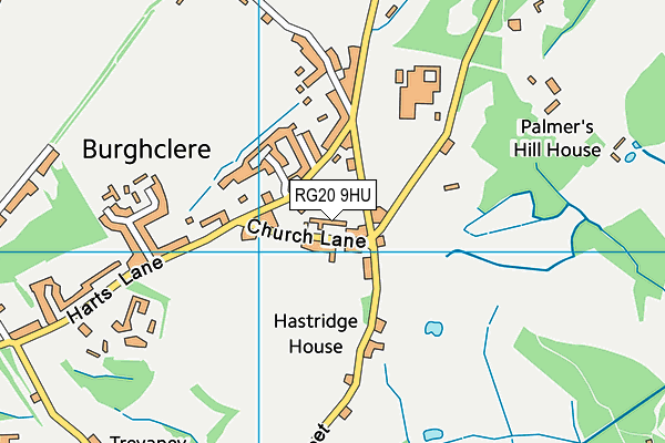 RG20 9HU map - OS VectorMap District (Ordnance Survey)