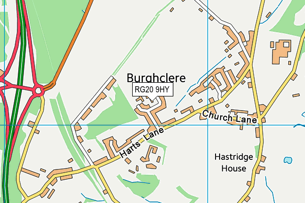 RG20 9HY map - OS VectorMap District (Ordnance Survey)