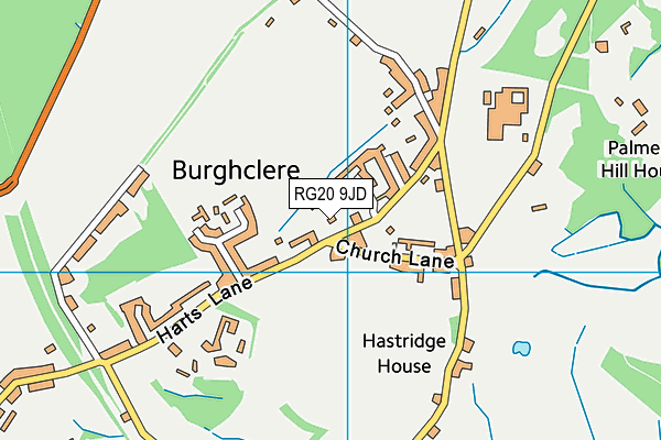 RG20 9JD map - OS VectorMap District (Ordnance Survey)
