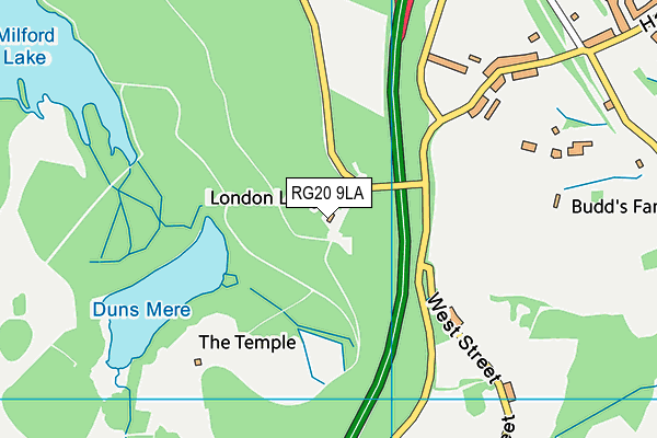 RG20 9LA map - OS VectorMap District (Ordnance Survey)