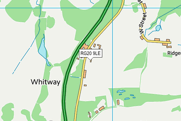 RG20 9LE map - OS VectorMap District (Ordnance Survey)