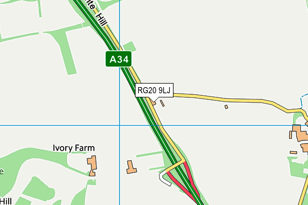 RG20 9LJ map - OS VectorMap District (Ordnance Survey)