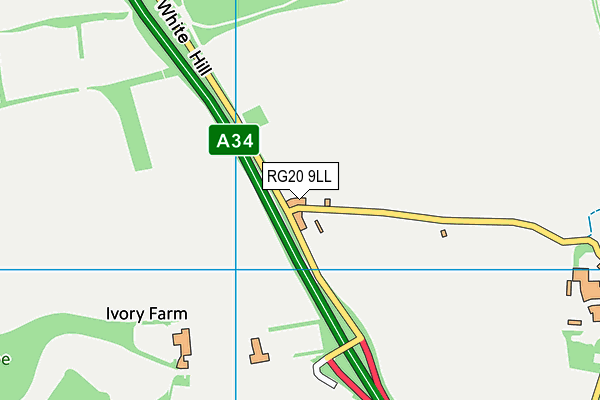 RG20 9LL map - OS VectorMap District (Ordnance Survey)