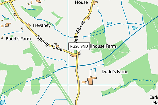 RG20 9ND map - OS VectorMap District (Ordnance Survey)