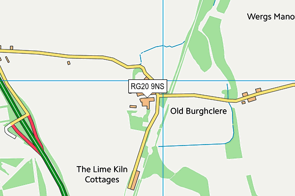 RG20 9NS map - OS VectorMap District (Ordnance Survey)