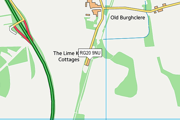 RG20 9NU map - OS VectorMap District (Ordnance Survey)