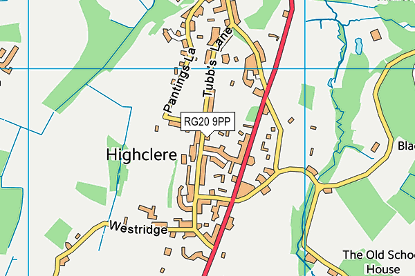 RG20 9PP map - OS VectorMap District (Ordnance Survey)