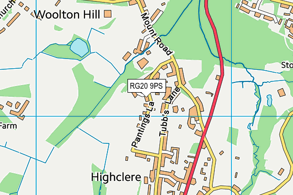 Thorngrove School map (RG20 9PS) - OS VectorMap District (Ordnance Survey)