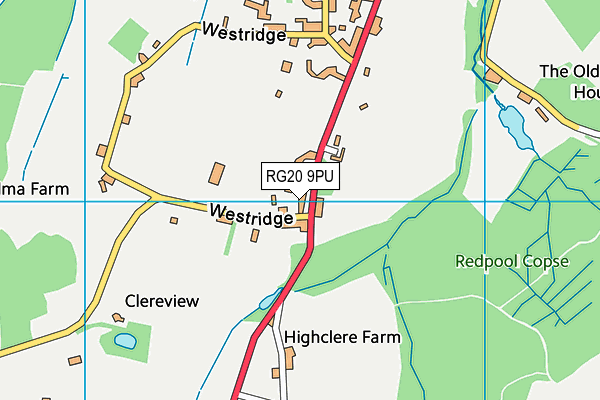 RG20 9PU map - OS VectorMap District (Ordnance Survey)