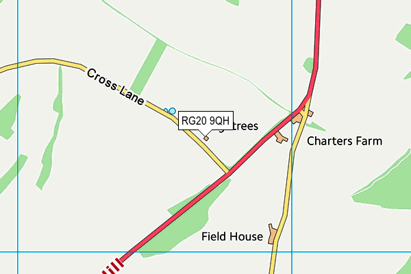 RG20 9QH map - OS VectorMap District (Ordnance Survey)