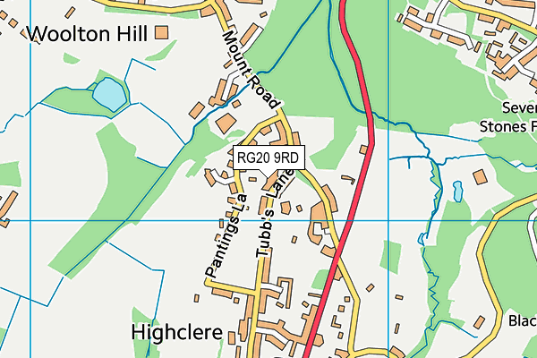 RG20 9RD map - OS VectorMap District (Ordnance Survey)