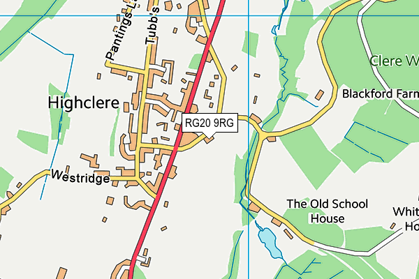 RG20 9RG map - OS VectorMap District (Ordnance Survey)