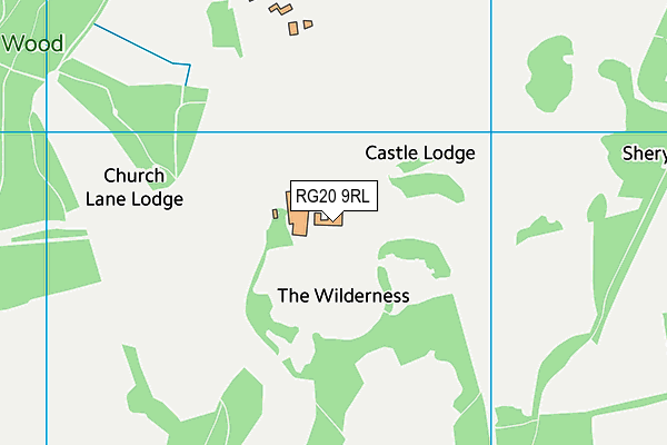 RG20 9RL map - OS VectorMap District (Ordnance Survey)