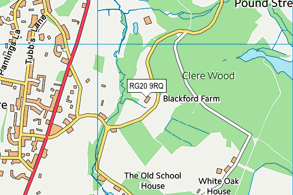 RG20 9RQ map - OS VectorMap District (Ordnance Survey)