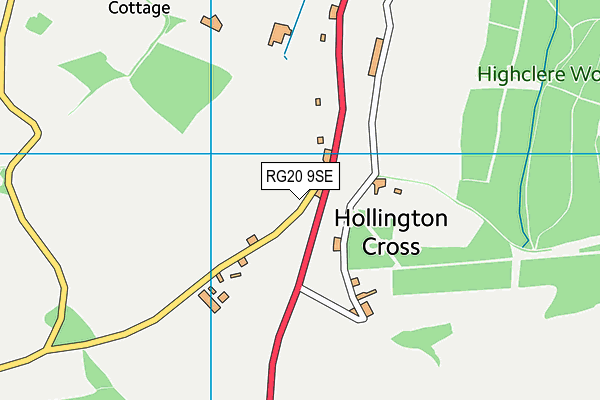 RG20 9SE map - OS VectorMap District (Ordnance Survey)
