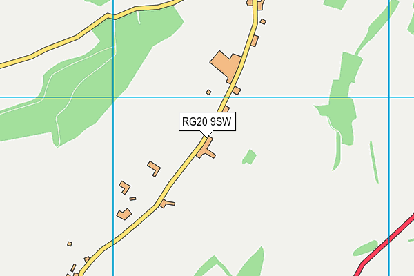 RG20 9SW map - OS VectorMap District (Ordnance Survey)