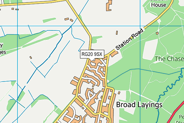 RG20 9SX map - OS VectorMap District (Ordnance Survey)