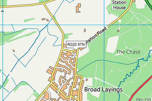 RG20 9TN map - OS VectorMap District (Ordnance Survey)