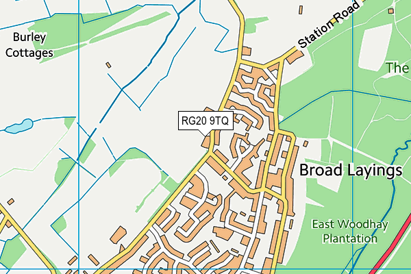 RG20 9TQ map - OS VectorMap District (Ordnance Survey)