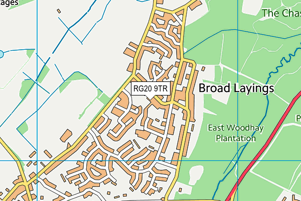 RG20 9TR map - OS VectorMap District (Ordnance Survey)