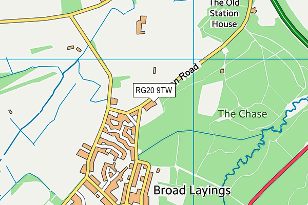 RG20 9TW map - OS VectorMap District (Ordnance Survey)