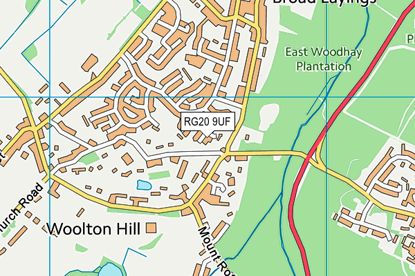 RG20 9UF map - OS VectorMap District (Ordnance Survey)