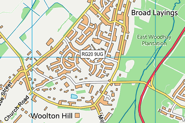 RG20 9UG map - OS VectorMap District (Ordnance Survey)