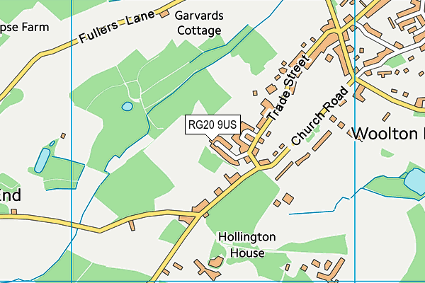 RG20 9US map - OS VectorMap District (Ordnance Survey)