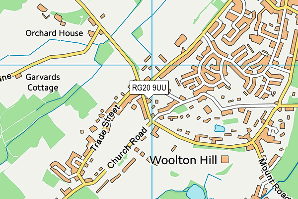 RG20 9UU map - OS VectorMap District (Ordnance Survey)