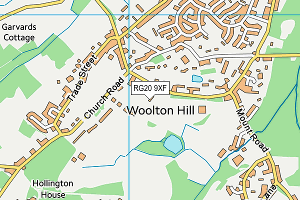Woolton Hill Recreation Field map (RG20 9XF) - OS VectorMap District (Ordnance Survey)
