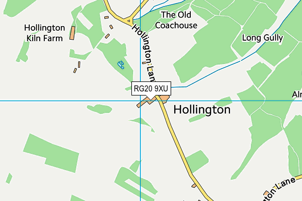 RG20 9XU map - OS VectorMap District (Ordnance Survey)